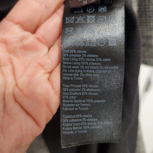 Allsaints Check Print Single Button Tie Waist Trench Coat - Picture 9 of 15